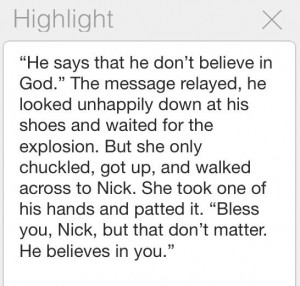 Love this quote from The Stand by Stephen King! God believes in YOU!