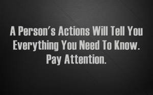 person's actions