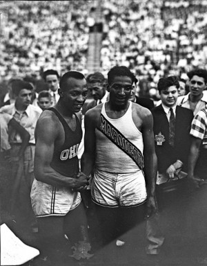 Title: [Jesse Owens and Ralph Metcalfe at the 1936 Randall’s Island ...