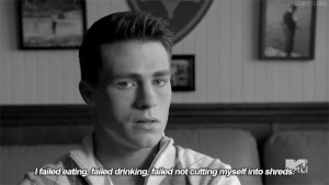 colton haynes #teen wolf #tw #wintergirls quote #black and white #tv ...