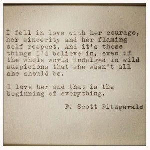 Scott Fitzgerald love quote