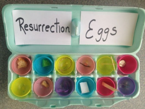 Easter Craft & Lesson: Resurrection Eggs with Bible Verses | The Happy ...