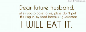 Dear Future Husband...