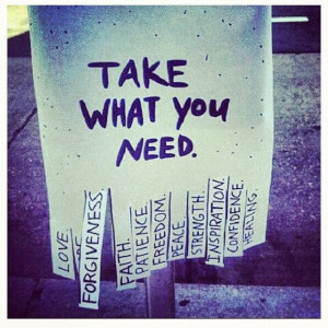 take what you need