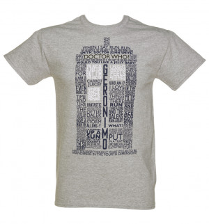 Official-Mens-Grey-Marl-Doctor-Who-Tardis-Quotes-T-Shirt