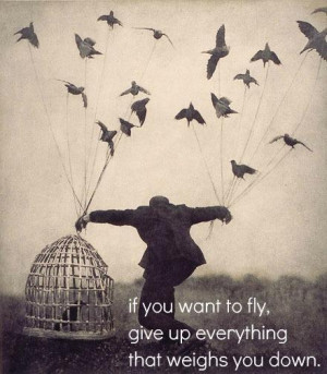 birds, cage, quote