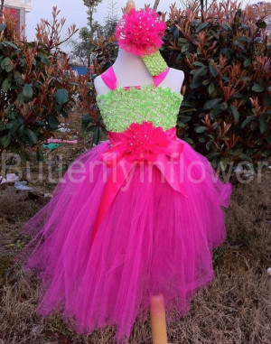Jolie petite princesse tutu robe de dentelle& skil fleurs de cristal
