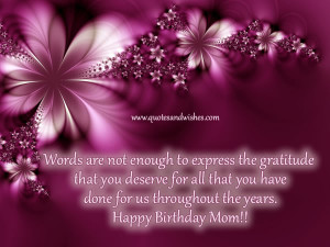 Beautiful Birthday wishes for Mother, Happy Birthday quotes for Mom ...