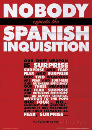 Monty Python (Spanish Inquisition) Television Poster Masterprint at ...