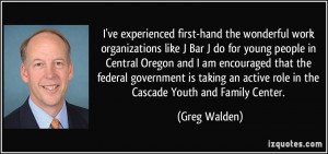 ve experienced first-hand the wonderful work organizations like J ...