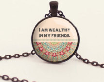 ... - Literary Quote - Quote Necklace - Timon of Athens (B5604