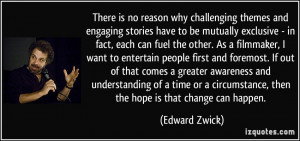challenging themes and engaging stories have to be mutually exclusive ...