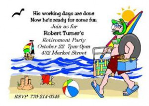 Ready For Fun - Retirement Party Invitations