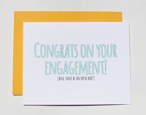 Cute Engagement Quotes Facebook Funny engagement card