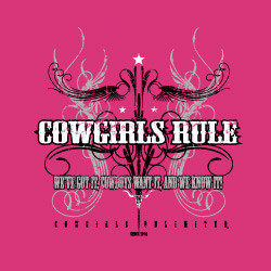 Related Pictures cowgirl sayings cowgirls rule grosgrain ribbon pink ...
