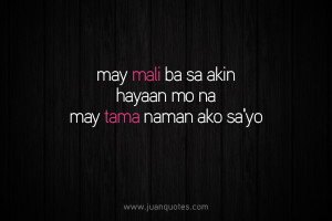 Posted under Pick Up Lines , Tagalog quotes
