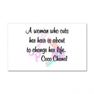... Gifts > Beautician Wall Decals > HAIR STYLIST QUOTE Wall Decal