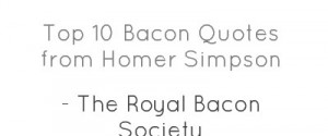 Homer Simpson Bacon Quotes