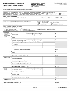Homeownership Assistance Project Completion Report picture