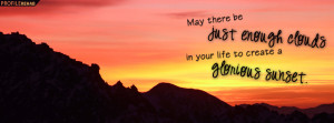 Sunset Quote Facebook Cover Preview