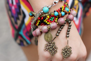 boho, bracelet, bracelets, bright, color, colorful, hippie, jewellery ...