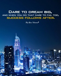 Inspirational Picture Quotes - Dare to dream big