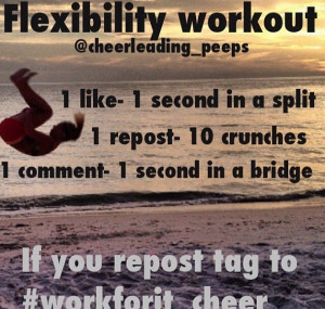 Cheer Workouts Workout i wanna try.