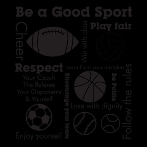 Be a Good Sport Wall Quotes™ Decal