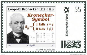 KRONECKER L Kronecker symbol mathematics mathematician Marke