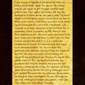 Breath by breath I travel this path that God has laid down for me ...