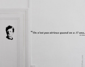 LITERATURE - QUOTE DECAL : Rimbaud quote 