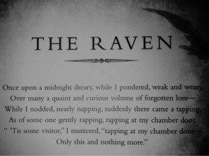 quote Black and White text gothic Edgar Allan Poe The Raven