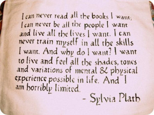 Sylvia Plath Vintage Typewriter Quote Tote Bag/Purse