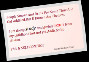 Funny Exam Sms On Self Control