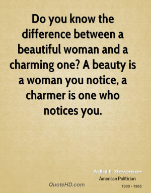 Do you know the difference between a beautiful woman and a charming ...