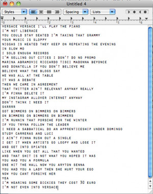 frank ocean versace lyrics Frank Ocean Shares His Remix of Migos ...