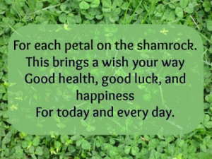 Irish Blessings and Good Luck Sayings