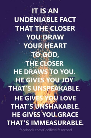 draw closer to God