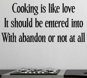 VINYL DECAL COOK LIKE LOVE INSPIRATIONAL QUOTE TYPE 1 WALL ART STICKER