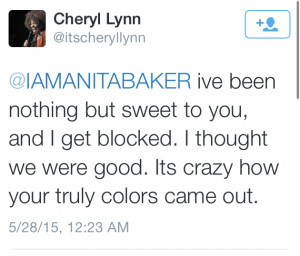 Cheryl Lynn vs Anita Baker