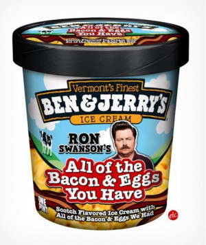 What does Ben & Jerry’s think of bacon & egg ice cream?