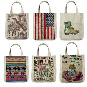 New-Retro-Vantage-Quote-Tote-Bags-Craft-Bags-Shopping-Bags-Cotton ...