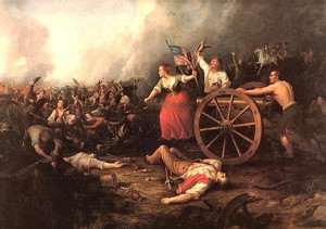 Molly Pitcher at the Battle of Monmouth by Dennis Malone Carter