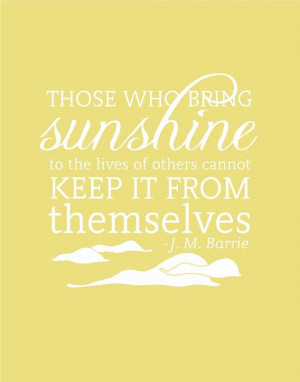 Sunshine Inspirational Quote Print Typography by FlourishCafe