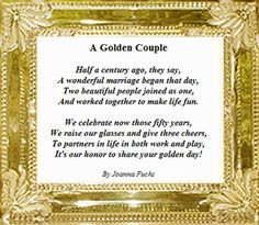 ... wedding anniversary more 50th wedding anniversary couple poems toast