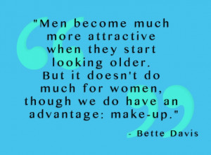 Bette Davis on aging and makeup