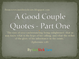 ... Their Characteristics and How To Choose Your Right Couple? - Part One