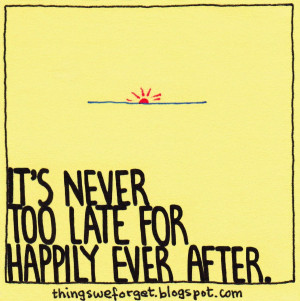 1171: It's never too late for happily ever after.