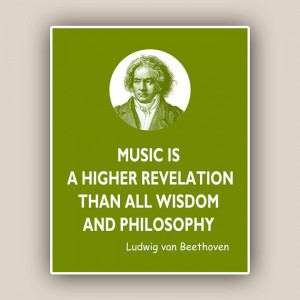 Beethoven Print, Music Quote, Ludwig van Beethoven quote print, piano ...