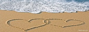 Download Holiday facebook cover, 'Love beach facebook photo cover'.